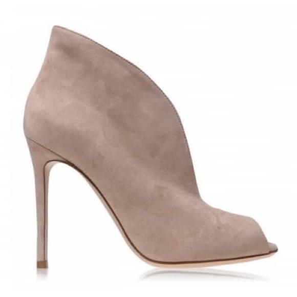 GIANVITO ROSSI Vamp 105mm Camel Suede Ankle Boots (Size 40) - Picture 2 of 9